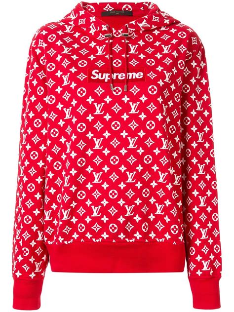 supreme hoodie louis vuitton ebay|louis vuitton supreme red hoodie.